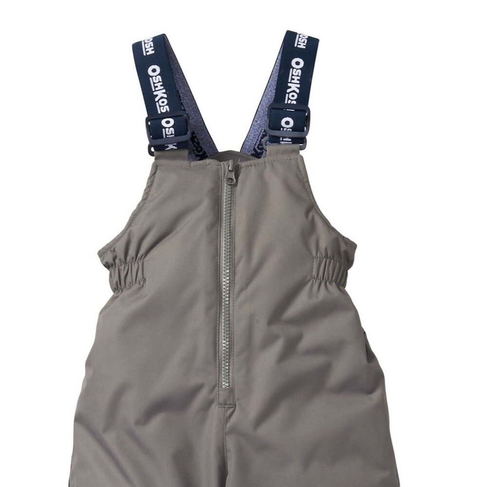 NWT Oshkosh B'gosh Baby Boys Girls Snowsuit Pants/Bib - Gray 4T - Picture 4 of 5